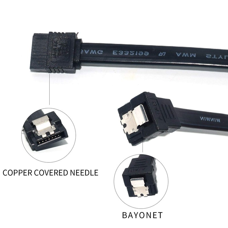 ELifeApply SATA Cables, Sata III 6.0 Gbps Cable 90 Degree