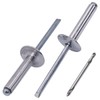 SKIR'CO (Pack of 30) Large Flange Aluminium Blind Rivets 5.0
