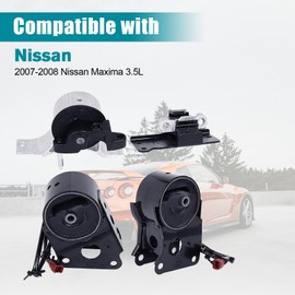 Engine Motor & Transmission Mount Kit 4pcs Compatible with Fits 2003-2007 Nissan Murano 3.5L 2WD AUTO Transmission Replace A7358EL A7349EL A4321 A7348