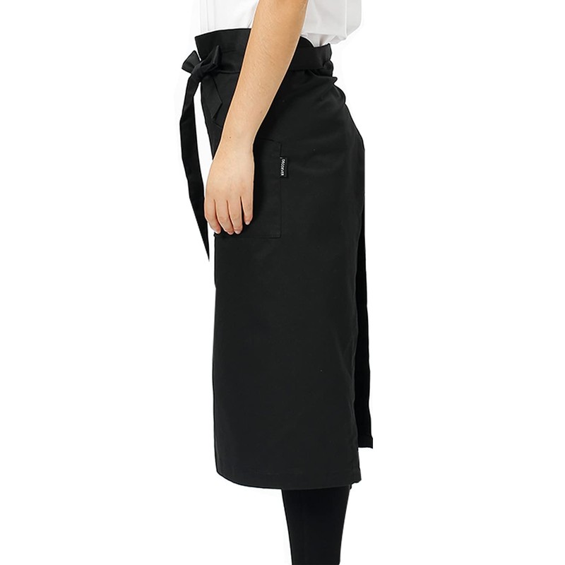 [Kagetsu Design] Long Waist Wrap Apron, Cafe Restaurant, Sommelier, Unisex,