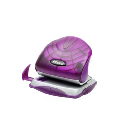Rexel S215P 2 Hole Punch, 15 Sheet Capacity, Paper Size Guide Bar, Plastic, Purple, 2101225