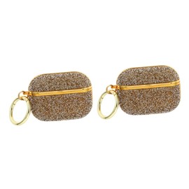 Gatuida 2pcs Shiny Protective Wireless Earphone Case for Lightweight and Stylish Earphone Cover Carabiner Unique Design Fashionable Practical Charging Shell