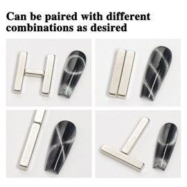 WOKOTO 4Pcs Nail Art Magnet Kit For Cat Eye Nail Designs Magnet Cat Eye Magnet For Nails Magnets Pens Nail Art Tools Gradient Ombre Design Cat Eye Magnet Sticks For Women Nails Cat Eye Nail Magnet
