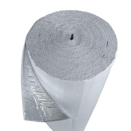 US Energy Products 300sqft (3x100) White Double Bubble (XTemp) Reflective Aluminum Insulation Roll Solid Metal Building Vapor Barrier - White Concrete Commercial Residential Sauna House Buildings