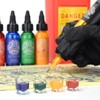 ATOMUS 200pcs Transparent Tattoo Ink Cups Square Clear Pigment Cup