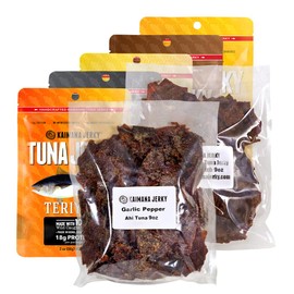 Kaimana Ahi Tuna Fish Jerky - Premium Protein & Rich In Omega-3's - All Natural & Wild Caught Tuna Jerky. Made in Hawaii, USA. (7 Pack, Ultimate Bundle)