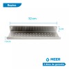 CNX Meer Regadera Con Tubo Y Repisa Para Baño Acero