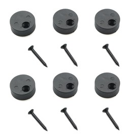 ZYAMY 6PCS Disc Block Sliding Barn Door Hardware Anti Jump Parts Adjustable Barn Door Stopper Anti Jump Pad for Barn Door Track Top Track Warehouse Door Accessories Black