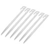 6pcs 420 Stainless Steel Canopy Tent Stakes Thickened High Hardness