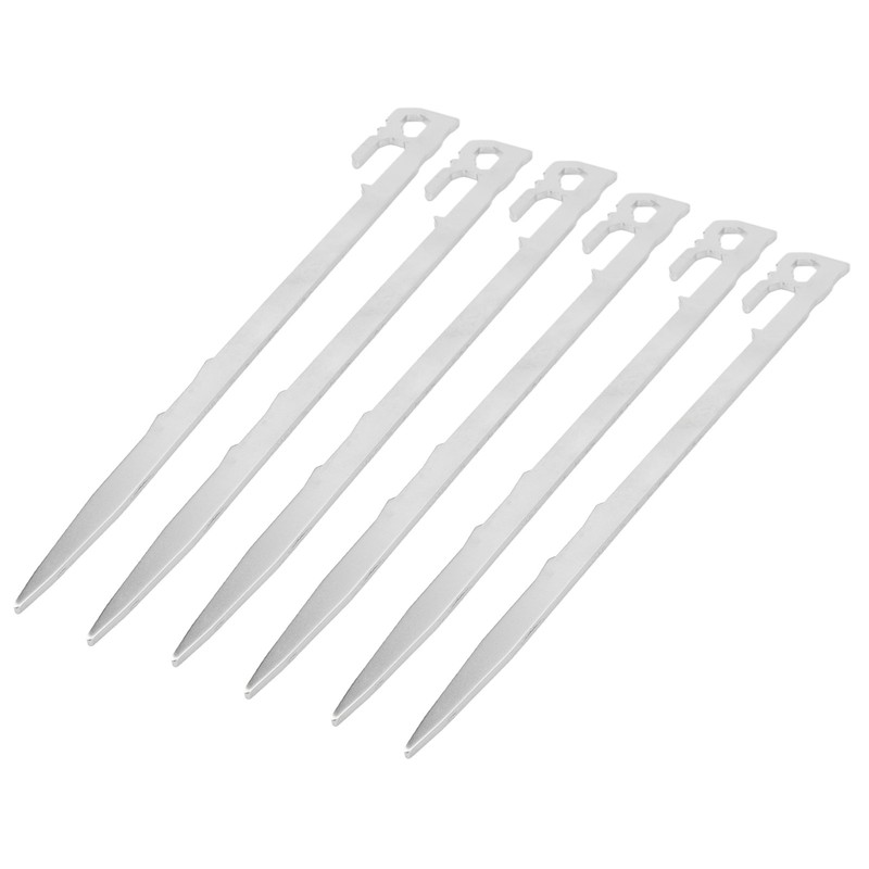 6pcs 420 Stainless Steel Canopy Tent Stakes Thickened High Hardness