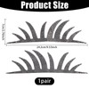 beinkmake 2Pcs Car Headlight Bling Eyelashes Stickers High Intensity Diamond