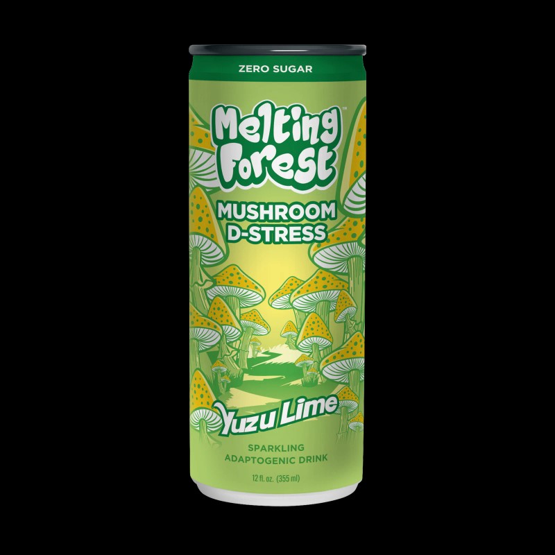 Melting Forest Sparkling Mushroom Energy Drink, 12 fl oz (Pack