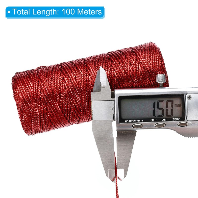 PATIKIL 110 Yards Decorative Metallic Bakers Twine, 1 Rolls Wrapping