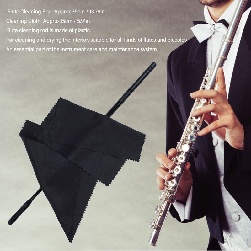Kit de Limpieza Flauta con 2 uds. Paños de Limpieza