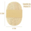 5 Esponja Vegetal Exfoliante Lufa 100% Natural Limpieza Corporal Elimina