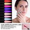 200pcs Clear Pointed Shaped Nail Polish Swatch Stick Nail Swatch