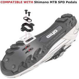 Bicycle Cleats with Non-Slip Cleat Plates, Compatible with Shimano MTB SPD Pedals (SH51), Non-Slip Cleat Plates for Road Bike, High Quality SPD Cleats for Mountain Bike and Indoor Cycling Shoes