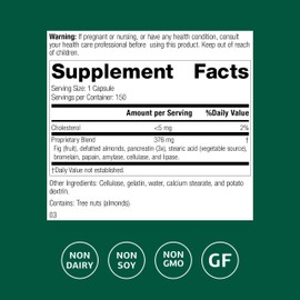 Standard Process Multizyme - Pancreatic Enzyme Supplement to Support The Breakdown of Proteins, Carbohydrates & Fats - Digestive Support - Gluten-Free, Non-Dairy & Non-Soy - 90 Capsules (90 Servings)