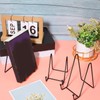 Mixweer 24 Pcs Plate Stands for Display Metal Display Stand