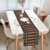 Railroad Track Table Runner,Wild West Party Theme Table Runners,Kitchen Dining