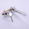 sumerain Single Handle Left-Handed Wall Mount Bathroom Faucet in Chrome