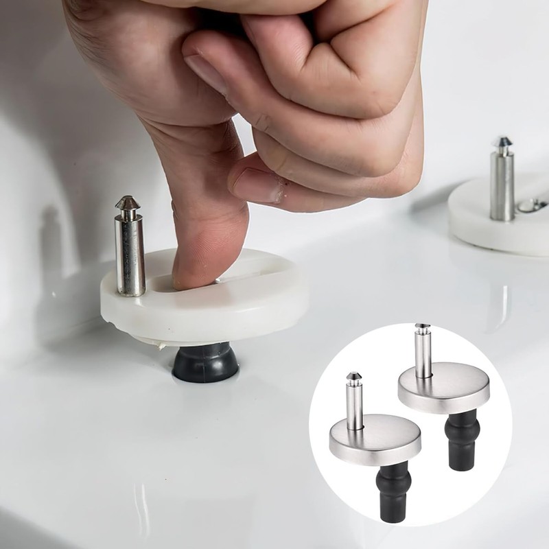 4 Pack Toilet Seat Fittings Fixings | Quick Release Hinges