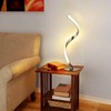 SShaped LED Spiral Table Lamp Reading Light Small Night Light