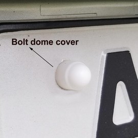 50 Pcs Hex Nut Cover, White M8 Bolt Dome Caps Covers, Plastic Dome Bolt Nut Protection Caps Cover for Bolts,Hex Hexagon Screws