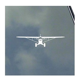 Piper PA-18 Super Cub Pilot Front Vinyl Sticker Decal Bush Flying Banner Glider Towing Freight