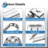 PATIKIL 18Pcs M5 304 Stainless Steel Wire Rope Kit, Wire