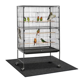 Nuanchu Large Bird Cage Mat, 30 x 36 Inch Under Pet Cage Mat, Absorbent/Waterproof Felt Pad for Bird Cages, Reptile Aquariums, Dog Kennels, with Non-Slip Backing for Hard Floors and Surfaces