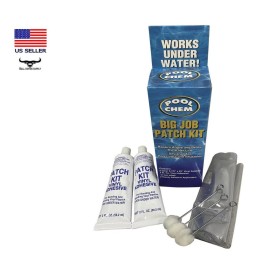 PoolChem Swimming Pool Vinyl Liner Adhesive Repair Patch Kit - Works Above & Below Water
