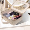LETGO Clear Makeup Bag, Travel Toiletry Cosmetic Bag Case Portable