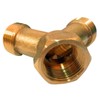 Rustproof Brass Y Piece Plug Thread Tap Adapter High Pressure