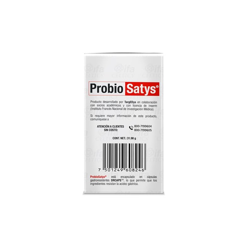 Probiosatys (Probióticos y Minerales) Suplemento Alimenticio - Caja con 60