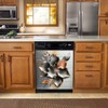 Stainless Steel Dishwasher Magnet Cover, 23' x 26' Brushed Silver
