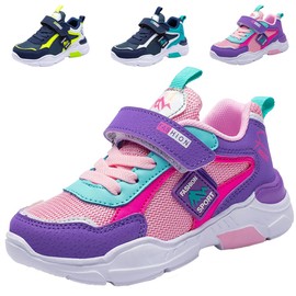 Scarpe Corsa Ragazze 35 Ginnastica Bambina Basket Ragazzi Antiscivolo Sportive Camminata Bambine Atletica Tennis Sneaker Rosa