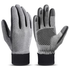 Sukeen Winter Warm Gloves Men Women,Cycling Gloves Running Gloves Touch Screen Gloves Warm Liners Gloves Anti-slip Thermal Gloves Windproof Gloves for Football Riding Driving Hiking Working Outdoor