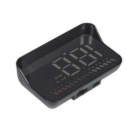 P SEPEY Head Up Display Car Universal Dual System 3.5 Inches HUD, Speedometer OBD2 GPS Interface, Speed, Engine RPM, OverSpeed Warning, Mileage Measurement, Water Temperature, GPS Mode for All Vehicle