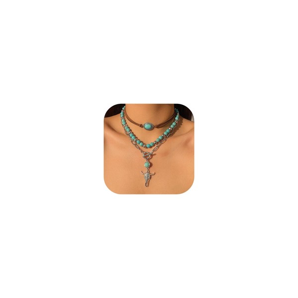 RadiVibe Western Necklace Jewelry Cowgirl Outfits for Women Boho Necklaces