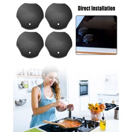 74009592 Cooktop Knob Replacement Compatible with Whirlpool JennAir Stove Range Replace WPL74009592 WP74009592 L74009592 1032643 71003477 AH2087006 EA2087006 PS2087006 B0034IT8G2 (4 Pack)