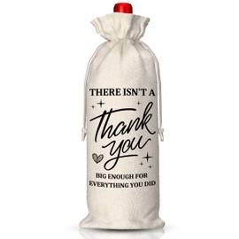 EUFJDKSL Thank You Gifts Wine Bag-Appreciation Gifts for Teacher Social Worker Nurse, for Coworkers Boss, Graduation, End of Year, Thanksgiving Party Favors