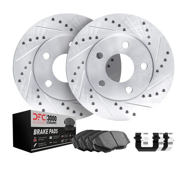 Dynamic Friction Company Rear Brakes and Rotors| Hardware Included|Rear 3000
