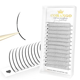 CoMango Premade Spikes Lashes Extensions Wispy Wet Fairy Lash C/D Curly Mix 8-15mm Natural Black 0.07 Thickness Spiky Eyelash Extensions 240 Spikes Lashes Fan (Black, XZ-0.07-D-15mm)