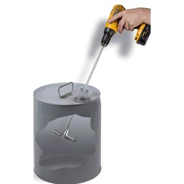 Swing T-Style Mixer Blade for 3-5 Gallon Bucket or Pail-3/8" x 23" Shaft