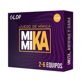 Glop Mimika - Juego de Mímica - Juegos de Mesa - Juegos de Mesa Adulto para Fiestas Con Amigos - Juegos de Mesa Familiares - Juegos de Mesa niños 8 años en Adelante - Juego de Mesa Adulto