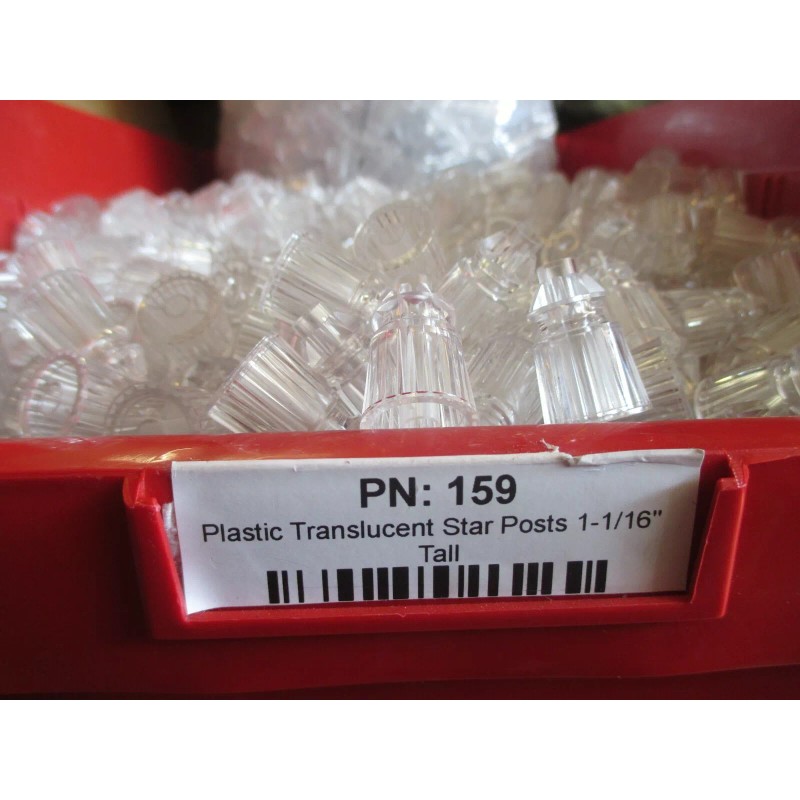 Lot of 10 NEW Pinball Machine Plastic Translucent Star Posts
