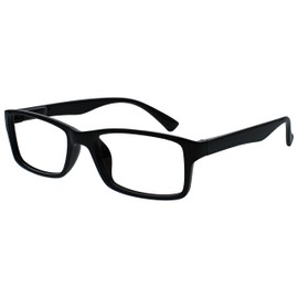 OPULIZE Pack of 2 short-sighted glasses for men and women, black/grey, MM92-17 -1.00