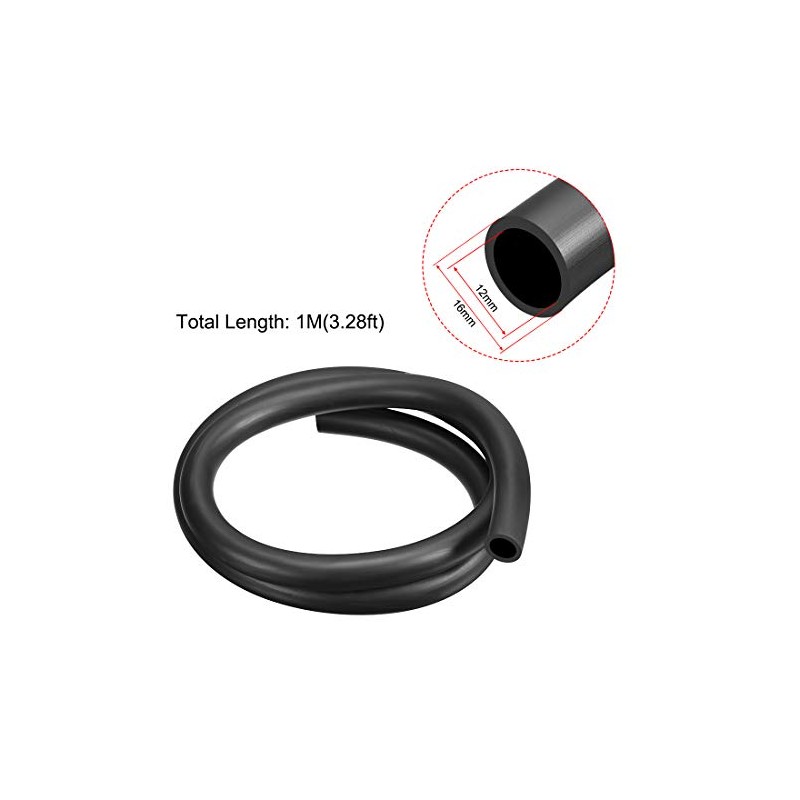 sourcing map Lubricating Oil Hose, 12mm(1/2") ID x 16mm(5/8") OD