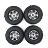 KEEDA 100 mm Rubber Tyres with 1.9 Inch Metal Beadlock
